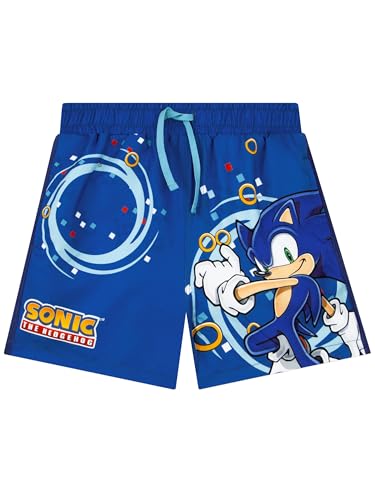 Sonic The Hedgehog Zwemshorts, Jongens Zwembroek Sonic, Kinder Zwemkleding, Blauw 122