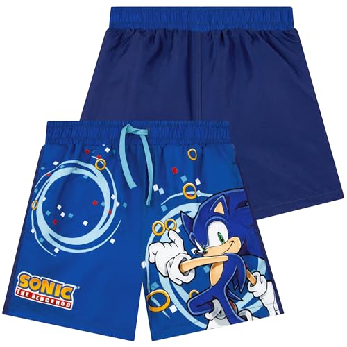 Sonic The Hedgehog Zwemshorts, Jongens Zwembroek Sonic, Kinder Zwemkleding, Blauw 122 - Image 6