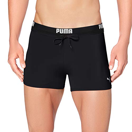 PUMA heren Swim Trunks Puma logo men's swimming trunks, Zwart, S