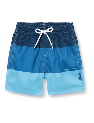 Playshoes Zwemshort voor jongens, strandshort, zwembroek, zwemkleding, Color Block Marine, 98-104
