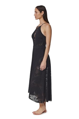 Profile by Gottex Skyfall Textured High Low Skirt Cover-up kleding voor dames, Zwart, S - Image 5