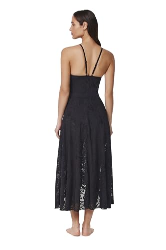 Profile by Gottex Skyfall Textured High Low Skirt Cover-up kleding voor dames, Zwart, S - Image 6