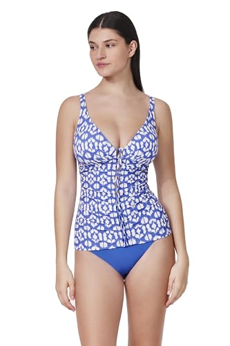 Profile by Gottex Tankini top voor dames, Hamptons Blauw, 75D