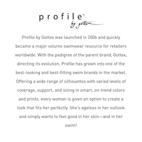 Profile by Gottex Dames Tutti Frutti Side Slit Rok Zwembroek voor Zwemkleding, Hamptons Blue, 38 - Image 7