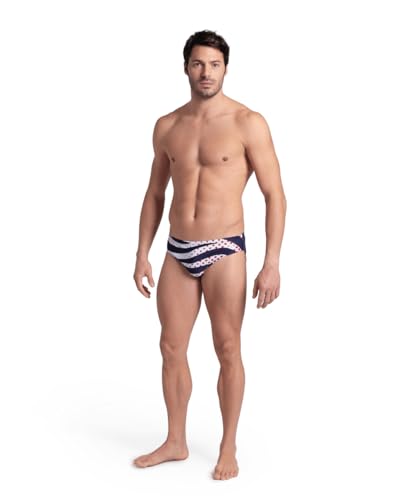 ARENA Heren Performance Stripes Zwemslip, Navy/Multi, 22, marine/Multi, 128 NL - Image 5
