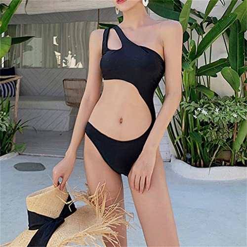 Europese en Amerikaanse eendelige bikini driepunts sexy vakantiezwempak dames (Kleur : Zwart, Maat : XL-code) (Zwart M) - Image 5