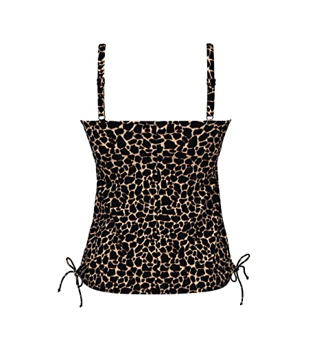 Anita Trendy Giraffe Yara Verstelbare Lengte Zwemmen Tankini Top (8480), Koffie, 90F - Image 3