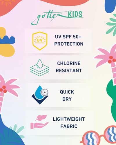 Gottex Boardshorts voor jongens, 2 match met trekkoord, chloorbestendig en ingebouwde 50+ UPF UV-bescherming, meerkleurig groen, 10-11 jaar, meerkleurig groen, 10-11 Jaar - Image 3