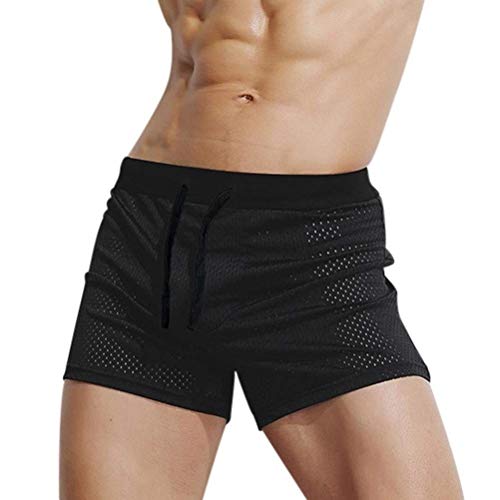 _Heren Onder Warming Ze Mesh Ademend Convex U Broek Kleding Onderbroek Zachte Slip Onderbroek Reiz Warming Ze Nacht Warming Sche, zwart, M