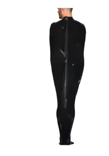 VIYOLI Latex Catsuit Zwarte Latex Slaapzak Bodybag Met Binnenmouw Terug Rits Rubber Sleepzak 0.4mm, Wit, 3XL - Image 2