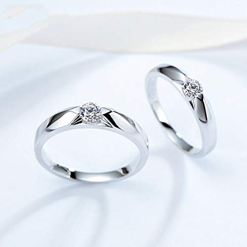 Daesar DAMES Uniseks Heren Plat-950 platinum Round diamant - Image 6