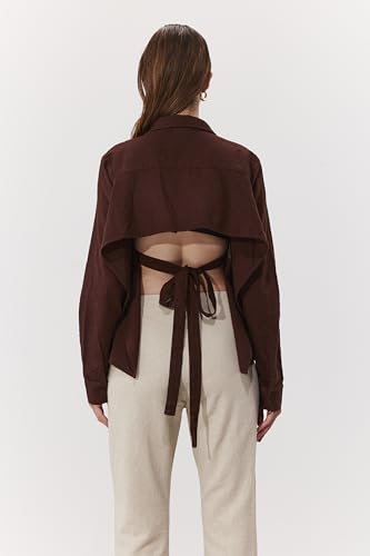 Gottex Terra strandbroek met hoge taille voor dames, cover-up badmode, natuurlijk, medium - Image 7