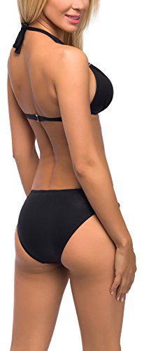 Feba Dames Push Up Bikini Set 8193L1 (Zwart, Cup 75 D/Broekje 38) - Image 2