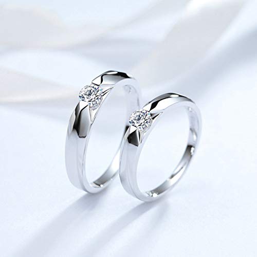 Daesar DAMES Uniseks Heren Plat-950 platinum Round diamant - Image 5