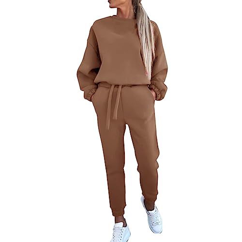 Generisch Yoga Shorts Dames voor Herfst en Winter Blauw Joggingpak Dames, bruin #10, S