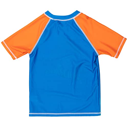 Hot Wheels UPF 50+ Pullover Rash Guard en Zwembroek Outfit Set Peuter tot Big Kid, Blauw, 10-12 - Image 5