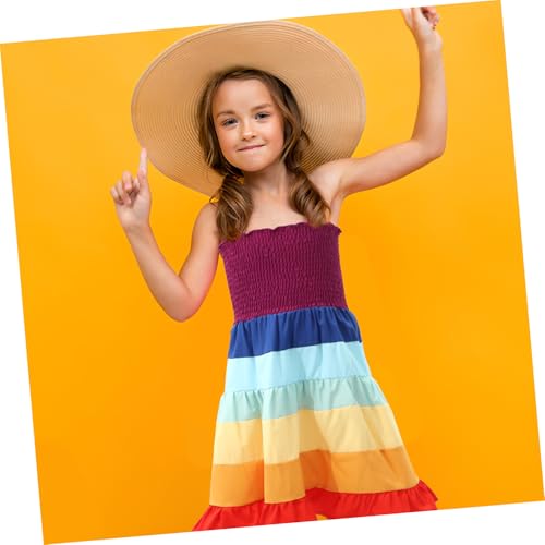 BESTYASH Rainbow Jurk Meisjes Kleurige Eénstuk Strapsloze Strandjurk Voor Feest Voor Verjaardagen Cosplay Geschikt - Image 6