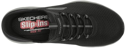 Skechers Heren Summits High Range Handsfree Slip-in, Zwart/Houtskool, 8.5 Wide - Image 5