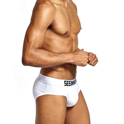 Heren Slip Casual Slip Sportslip Katoen Onder Warming Sche Kleding Mens Kleurrijke Onderbroek Slipje Mannen, Kleur: wit, XL - Image 5