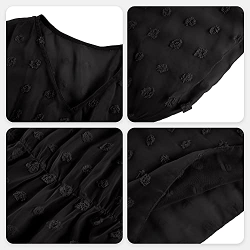 Haloumoning Badmode voor meisjes, cover-ups, kinderen, strandbedekking, bikini, badpak, cover-up schattige strandjurk, zwart, 4-6 Jaren - Image 6