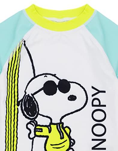Snoopy Badpak Voor Jongens | Kinderen 2-delige T-Shirt Shorts Animated Beagle Woodstock Dog Blue All In One Zwemkleding | Peanuts Merchandise - Image 5