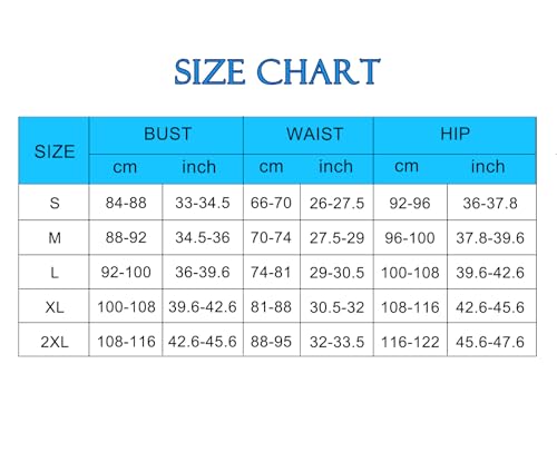 Wantonfy Badmode voor dames, tweedelige tankini, badjurk, zwemkleding, buikverstevigend met boyshort, Blauw, S - Image 7