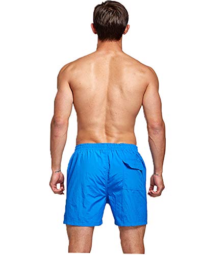 JustSun Zwembroek voor heren, sneldrogend, boardshorts met mesh-voering en verstelbaar trekkoord, marineblauw 01, XXL - Image 4
