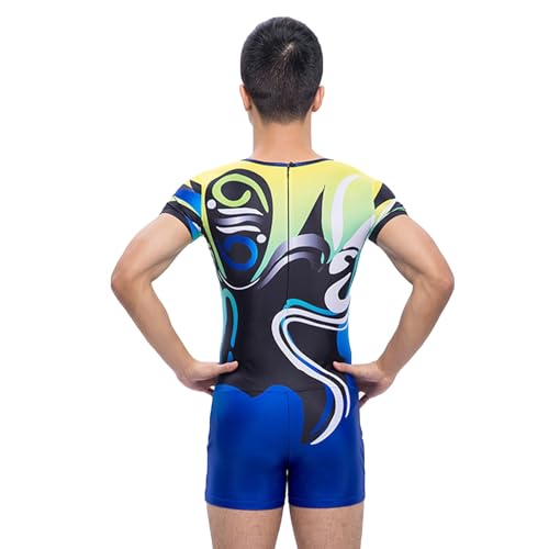 Jongen Man Ritmische Gymnastiek Maillots Hoge Elasticiteit Sneldrogend Handgemaakte Ademende Kostuums(S) - Image 2