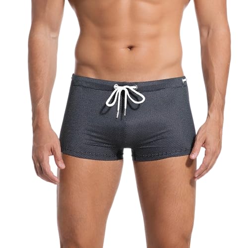 Donason Heren Zwembroek Sneldrogende Zwem Boxer Trunks Strand Board Shorts Zomer Zwemkleding Mannen Elastisch Surfen Boxers Ademend Zwempak Ondergoed