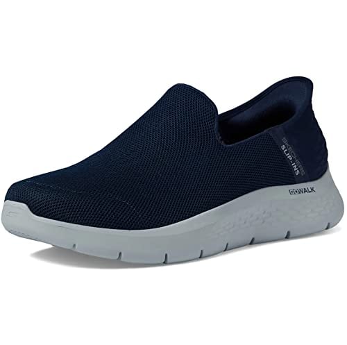 Skechers Heren Gowalk Flex Handsfree Slip ins Atletische Slip-On Casual Wandelschoen, Donkerblauw, 47 EU X-breed