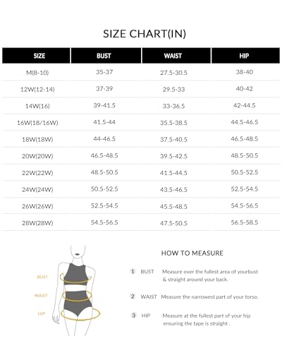 Yonique Bikini voor dames, met hoge taille, tweedelige badpakken, badmode met buikcontrole, plus maten beschikbaar , 16 Plus - Image 6