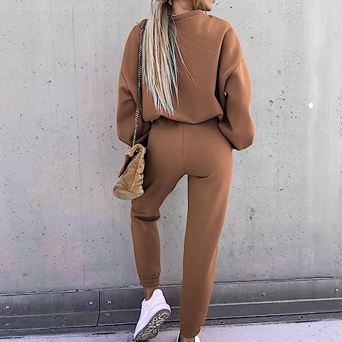 Generisch Yoga Shorts Dames voor Herfst en Winter Blauw Joggingpak Dames, bruin #10, S - Image 3