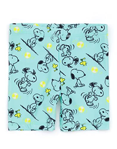 Snoopy Badpak Voor Jongens | Kinderen 2-delige T-Shirt Shorts Animated Beagle Woodstock Dog Blue All In One Zwemkleding | Peanuts Merchandise - Image 4