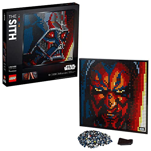 LEGO Art Star Wars The Sith 31200 Creative Sith Lord Building Kit; an Elegant Piece for Adults who Love Mindful Art Projects or The Dark Lords of The Sith, New 2020 (3,395 Pieces)