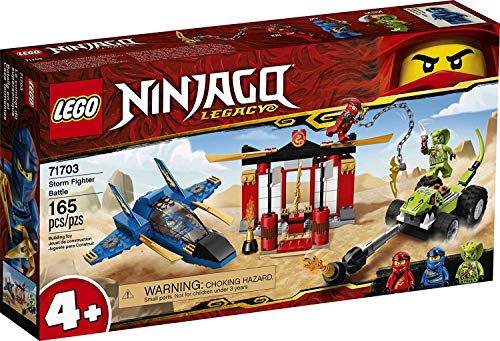 LEGO NINJAGO Legacy Storm Fighter Battle 71703 Ninja Playset Building Toy for Kids Featuring Ninja Action Figures, New 2020 (165 Pieces)
