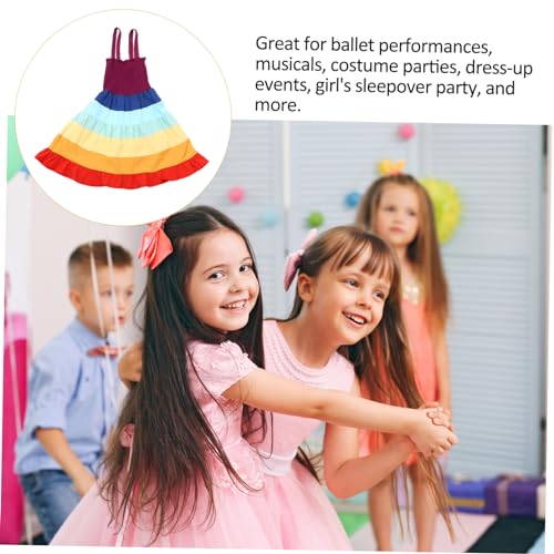 BESTYASH Rainbow Jurk Meisjes Kleurige Eénstuk Strapsloze Strandjurk Voor Feest Voor Verjaardagen Cosplay Geschikt - Image 9