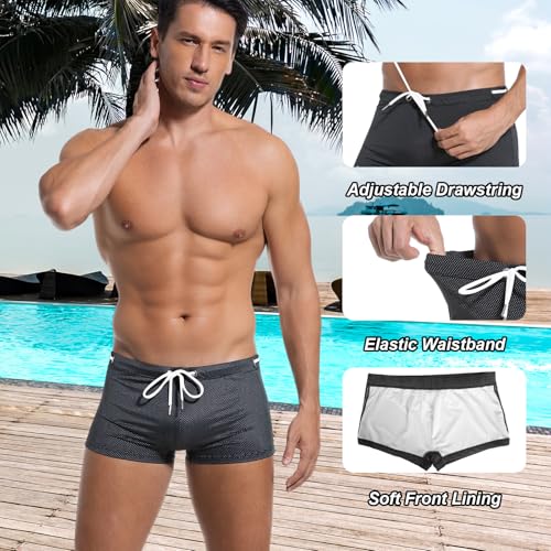 Donason Heren Zwembroek Sneldrogende Zwem Boxer Trunks Strand Board Shorts Zomer Zwemkleding Mannen Elastisch Surfen Boxers Ademend Zwempak Ondergoed - Image 4
