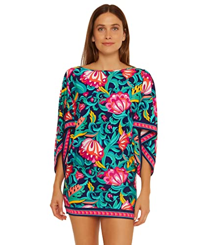 Trina Turk Dames sprei voor zwemkleding, Meerkleurig/zeegolven (Ocean Tides), S