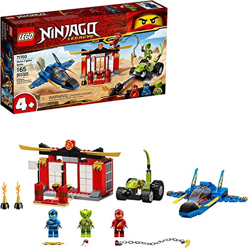 LEGO NINJAGO Legacy Storm Fighter Battle 71703 Ninja Playset Building Toy for Kids Featuring Ninja Action Figures, New 2020 (165 Pieces) - Image 4