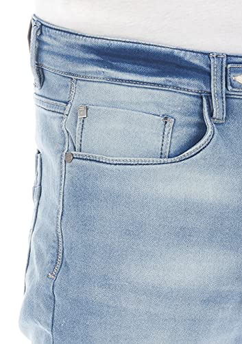 riverso RIVPaul Korte jeansshort voor heren, stretch, korte broek, regular fit, bermuda shorts, zomer, denim, effen, zwart, blauw, grijs, 30, 31, 32, 33, 34, 36, 38, 40, 42, 44, 46, Light Blue Denim - Image 5